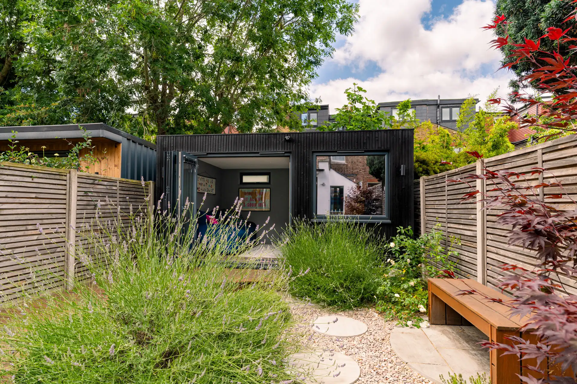 Garden room set up as a extra room